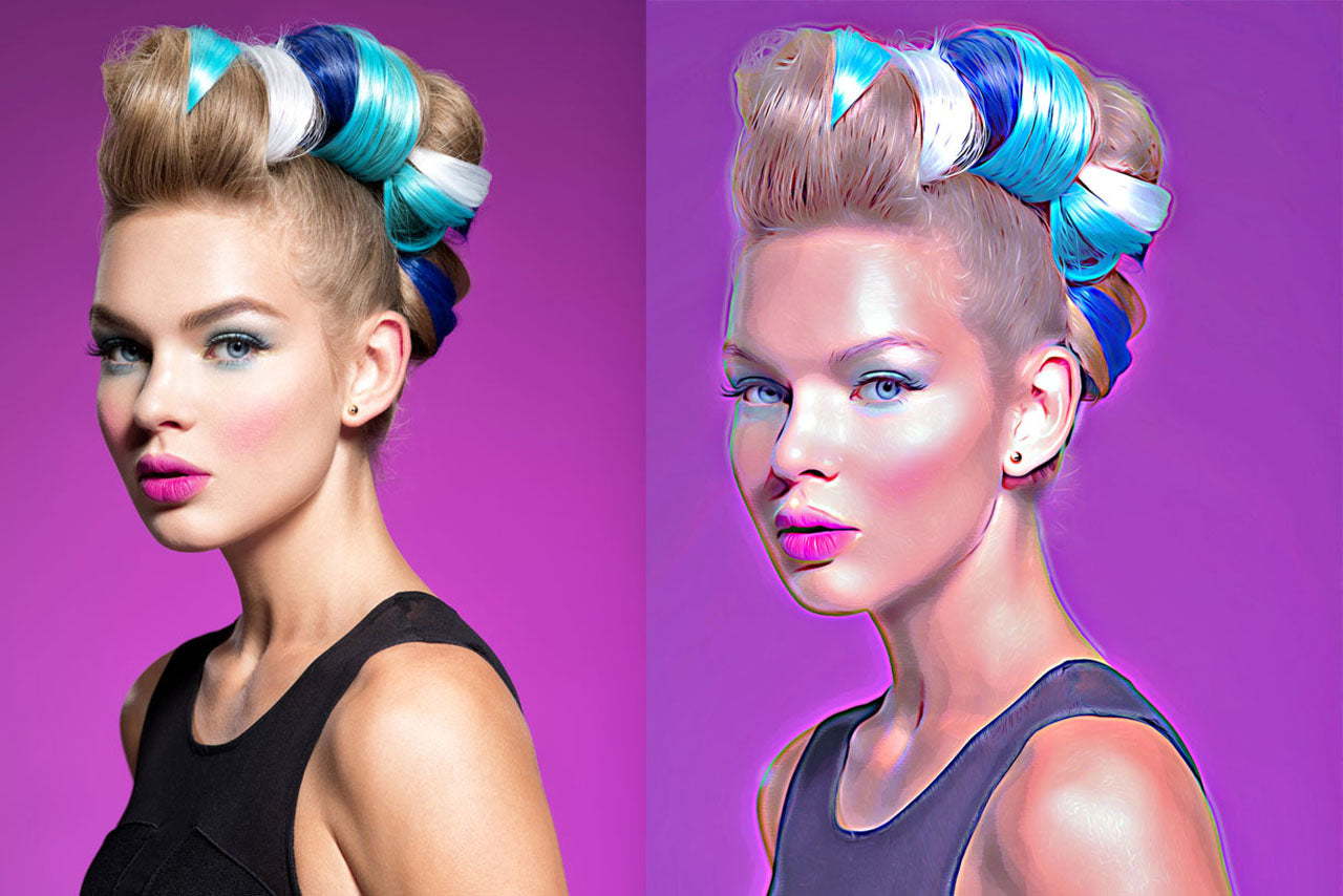Digital Oil Painting Photoshop Actions Bundle