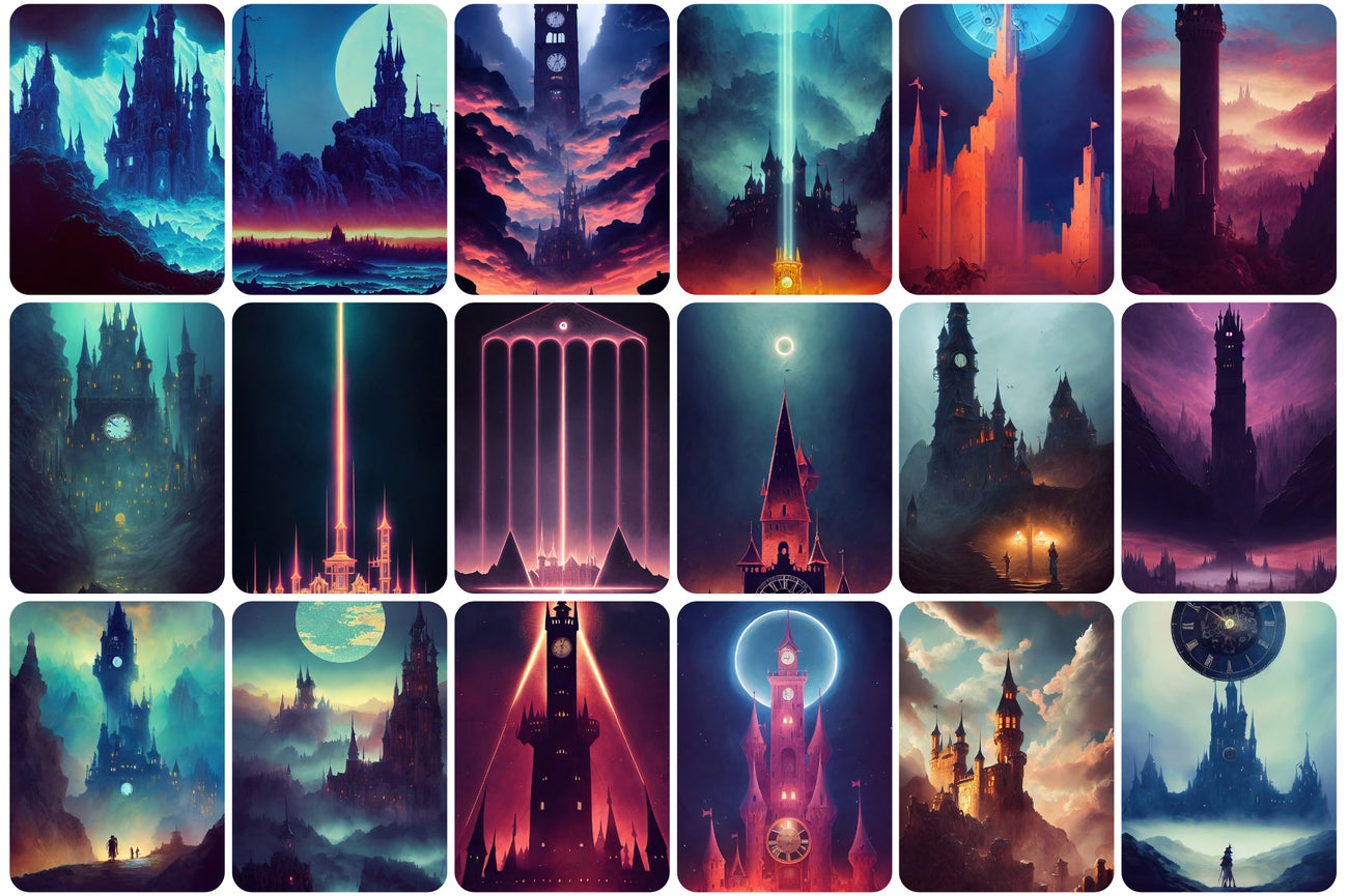 130+ Fantasy Castle Images Bundle - Artixty