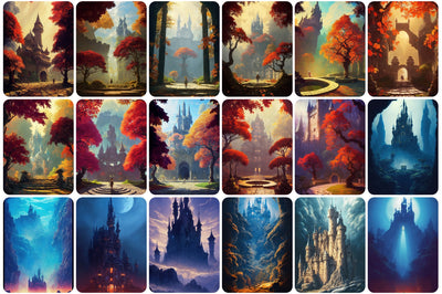 130+ Fantasy Castle Images Bundle - Artixty
