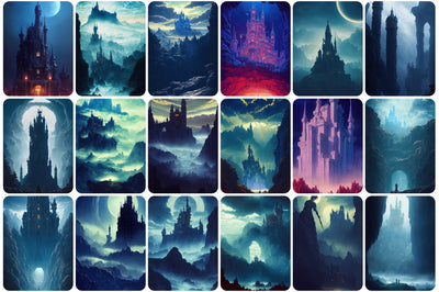 130+ Fantasy Castle Images Bundle - Artixty
