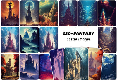 130+ Fantasy Castle Images Bundle - Artixty