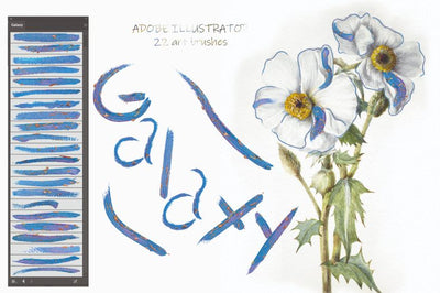 700+ Colourful Illustrator Brushes Bundle-Add-Ons-Artixty