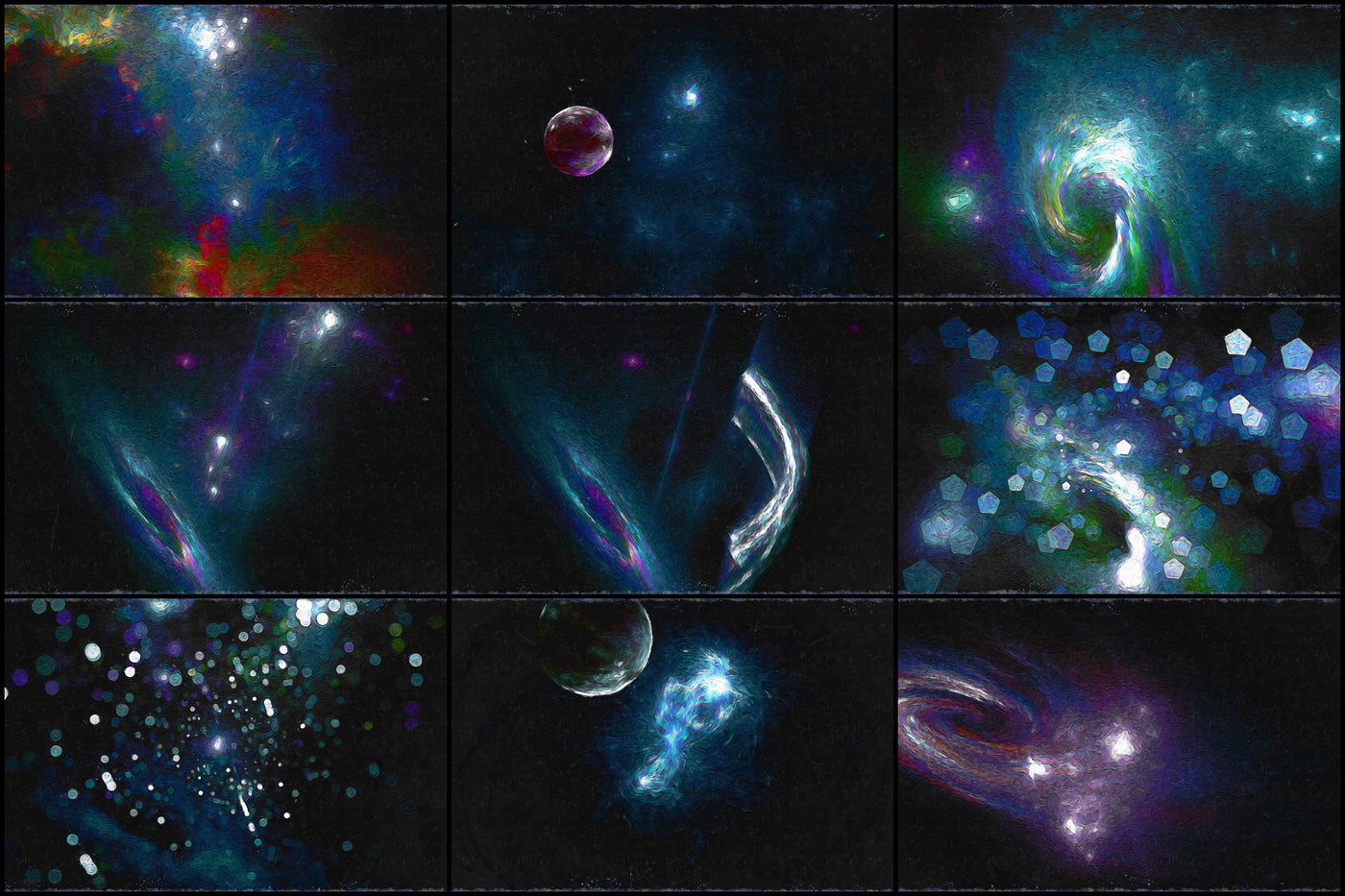 6000 Celestial Space Backgrounds & Textures Bundle-Graphics-Artixty