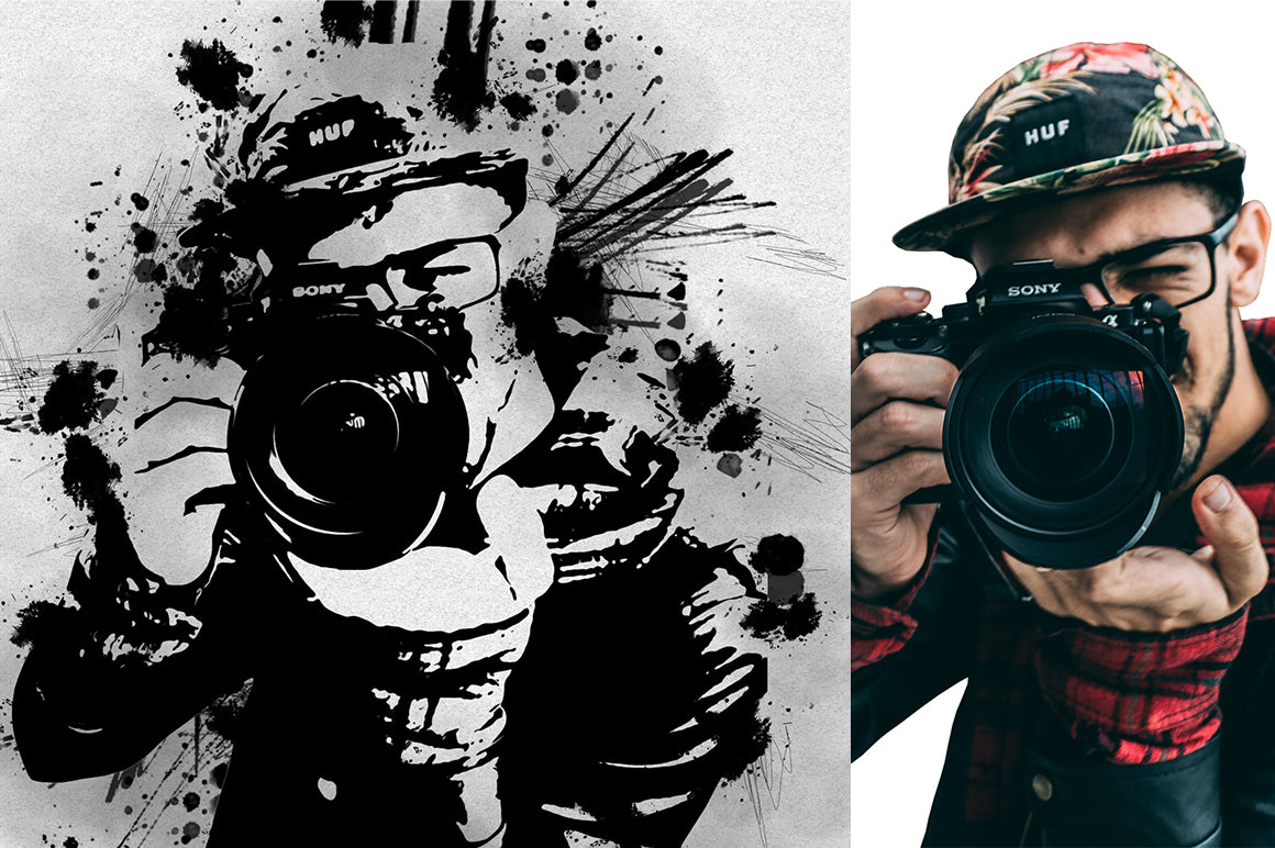 The 30-in-1 Modern Sketch Photoshop Actions Bundle-Add-Ons-Artixty