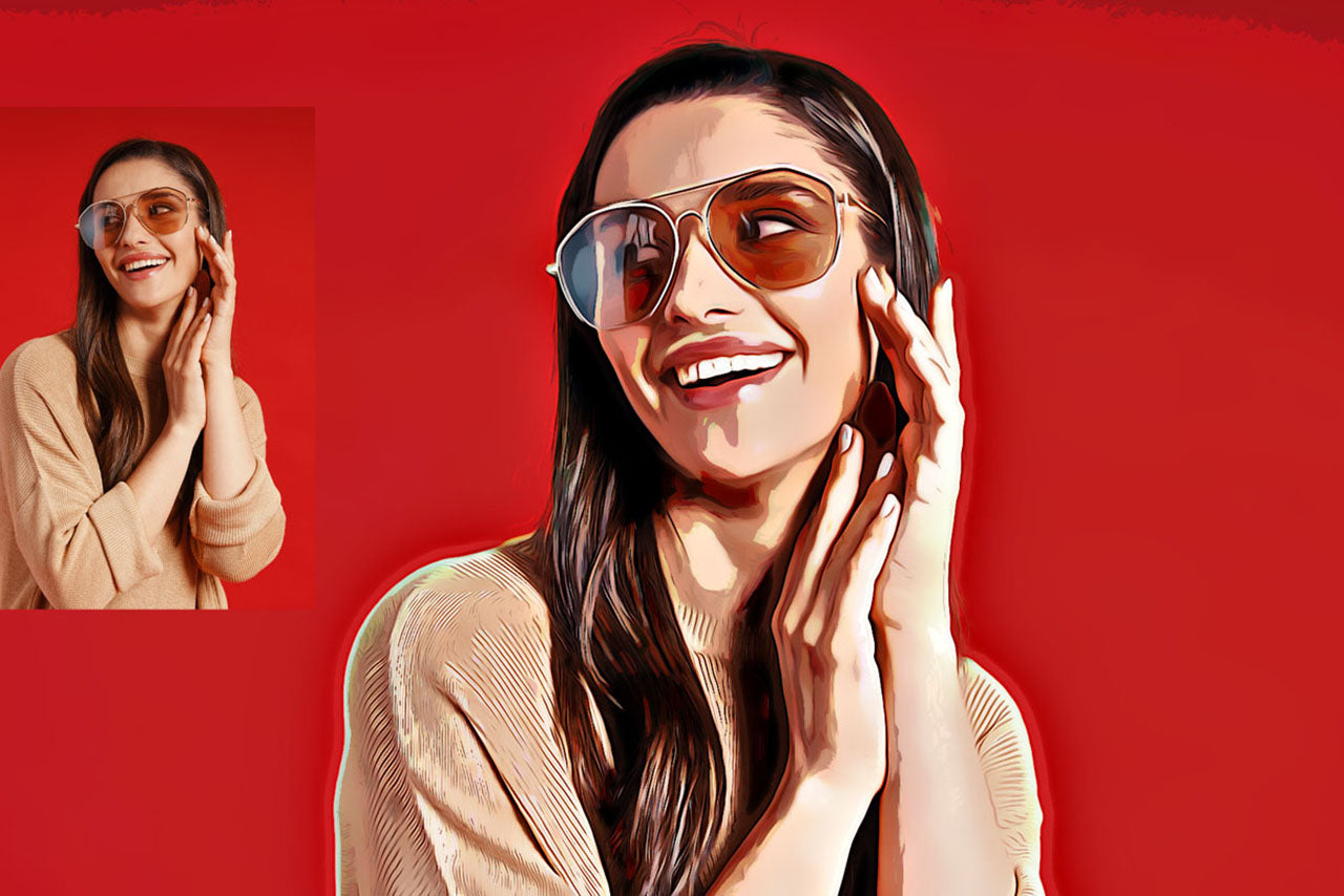 Digital Oil Painting Photoshop Actions Bundle
