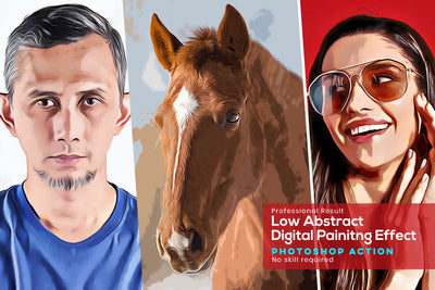 Digital Oil Painting Photoshop Actions Bundle