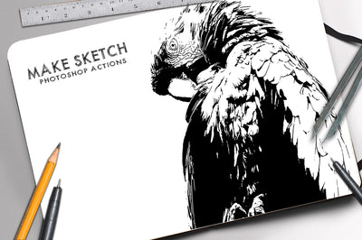 The 30-in-1 Modern Sketch Photoshop Actions Bundle-Add-Ons-Artixty