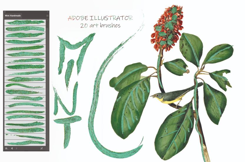 700+ Colourful Illustrator Brushes Bundle-Add-Ons-Artixty