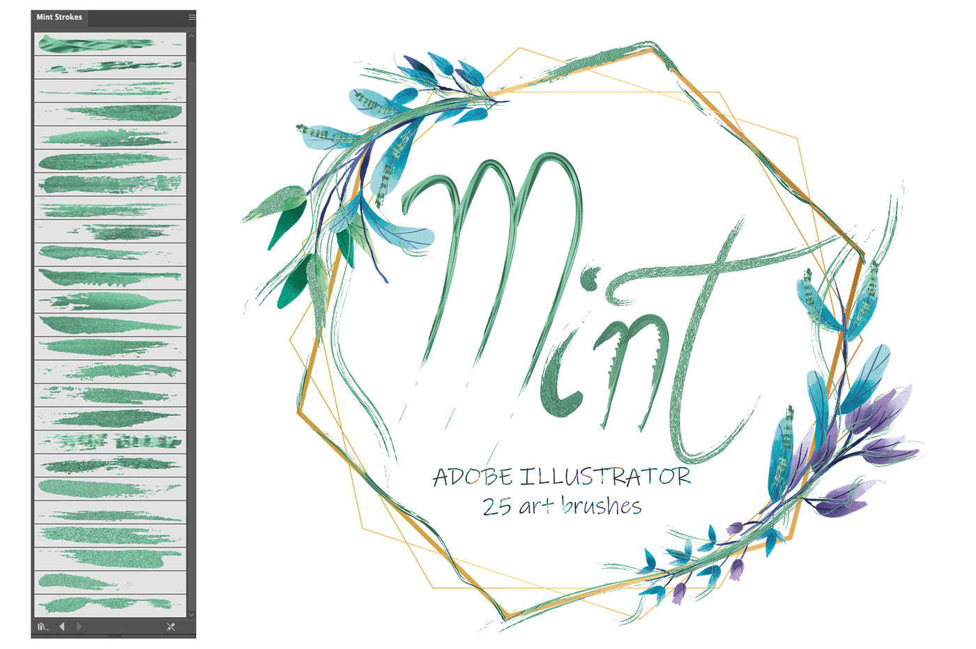 700+ Colourful Illustrator Brushes Bundle-Add-Ons-Artixty