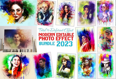 16 Modern Photoshop Effects Bundle - Artixty