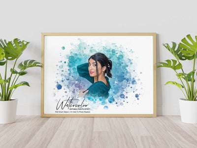 The Portrait Watercolor Photo Effects Bundle - Artixty