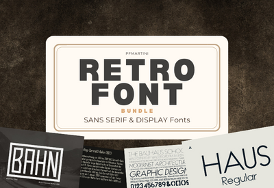 The Retro Fonts Bundle - Artixty