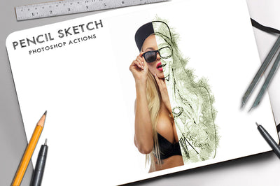 The 30-in-1 Modern Sketch Photoshop Actions Bundle-Add-Ons-Artixty