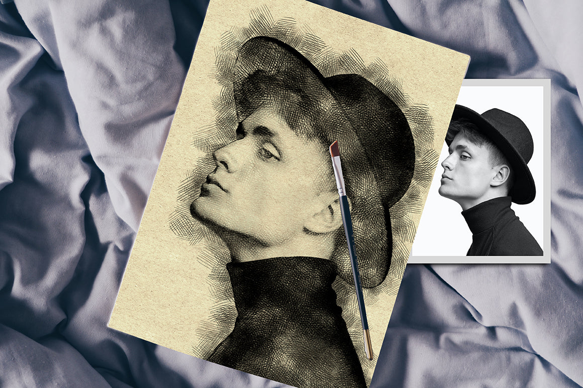 The 30-in-1 Modern Sketch Photoshop Actions Bundle-Add-Ons-Artixty