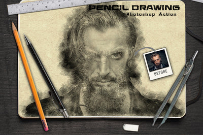 The 30-in-1 Modern Sketch Photoshop Actions Bundle-Add-Ons-Artixty