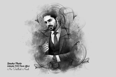 32 Unique Portrait Drawing Photo Effects Bundle - Artixty