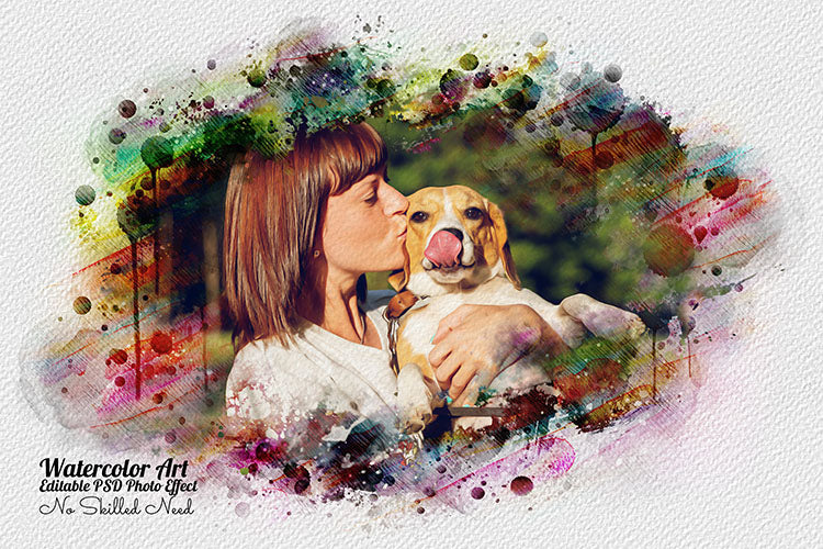 32 Unique Portrait Drawing Photo Effects Bundle - Artixty