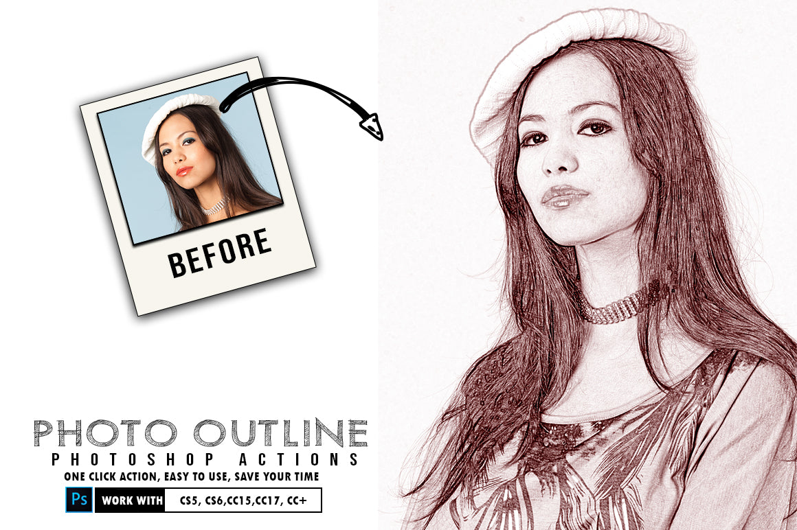 The 30-in-1 Modern Sketch Photoshop Actions Bundle-Add-Ons-Artixty