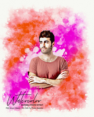 The Portrait Watercolor Photo Effects Bundle - Artixty