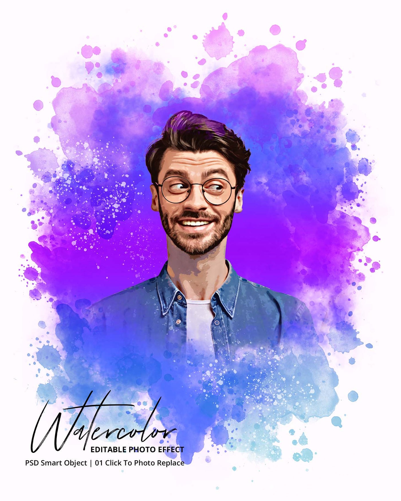 The Portrait Watercolor Photo Effects Bundle - Artixty