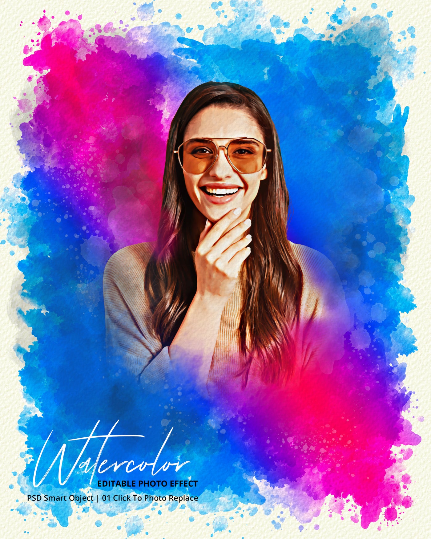 The Portrait Watercolor Photo Effects Bundle - Artixty