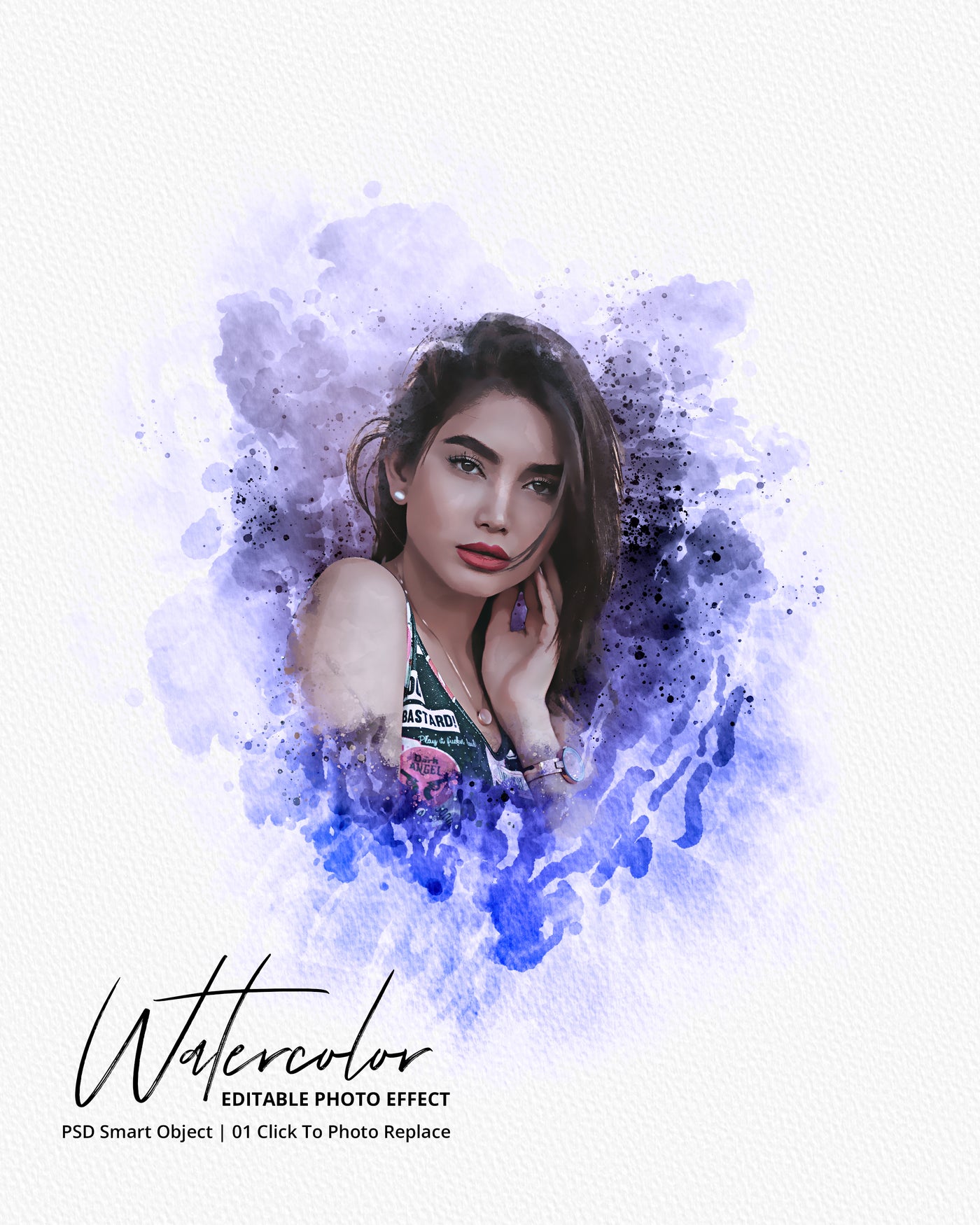 The Portrait Watercolor Photo Effects Bundle - Artixty