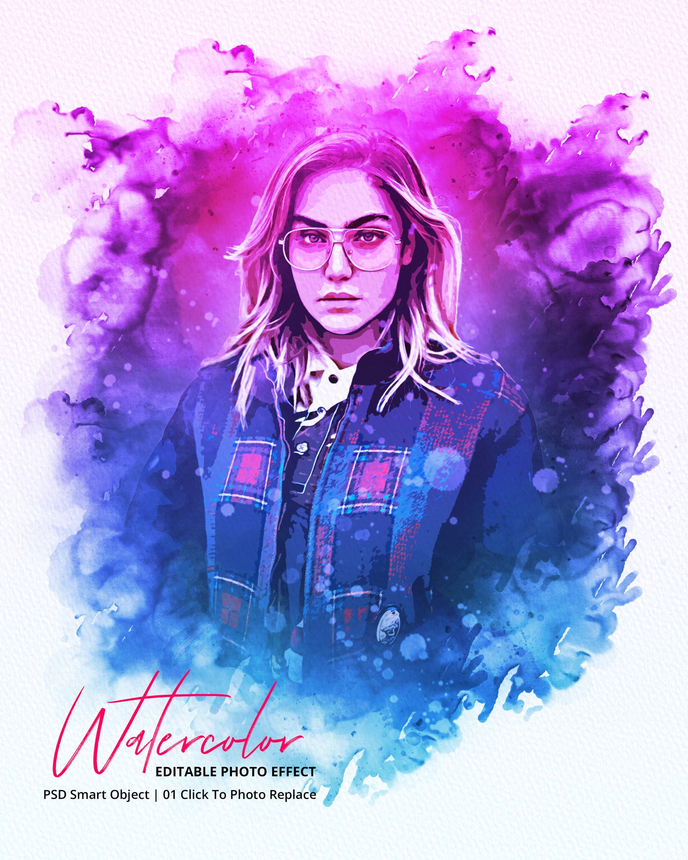 The Portrait Watercolor Photo Effects Bundle - Artixty
