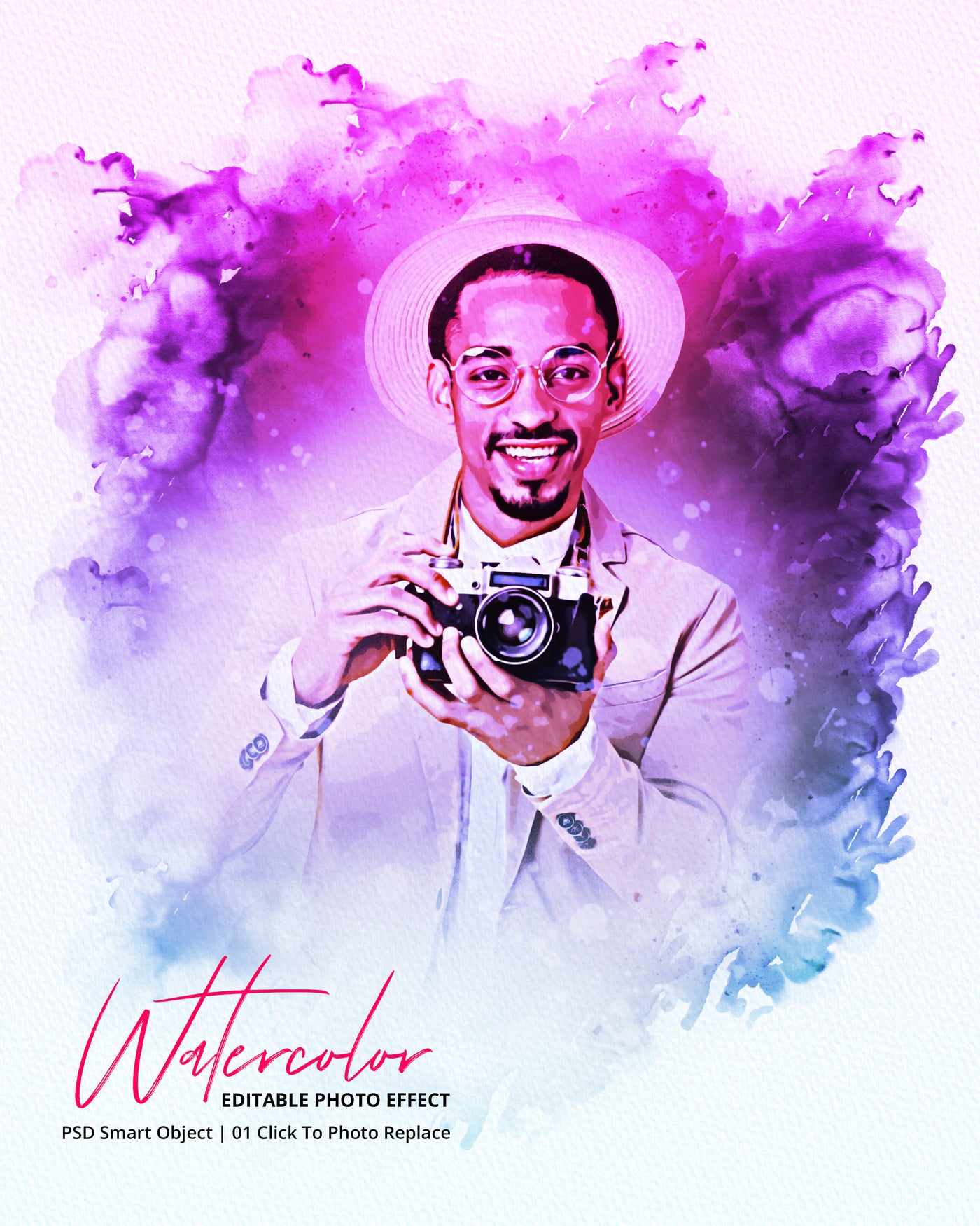 The Portrait Watercolor Photo Effects Bundle - Artixty