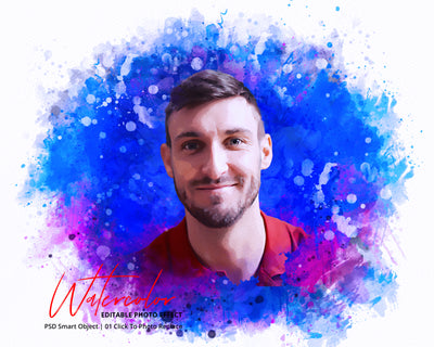 The Portrait Watercolor Photo Effects Bundle - Artixty