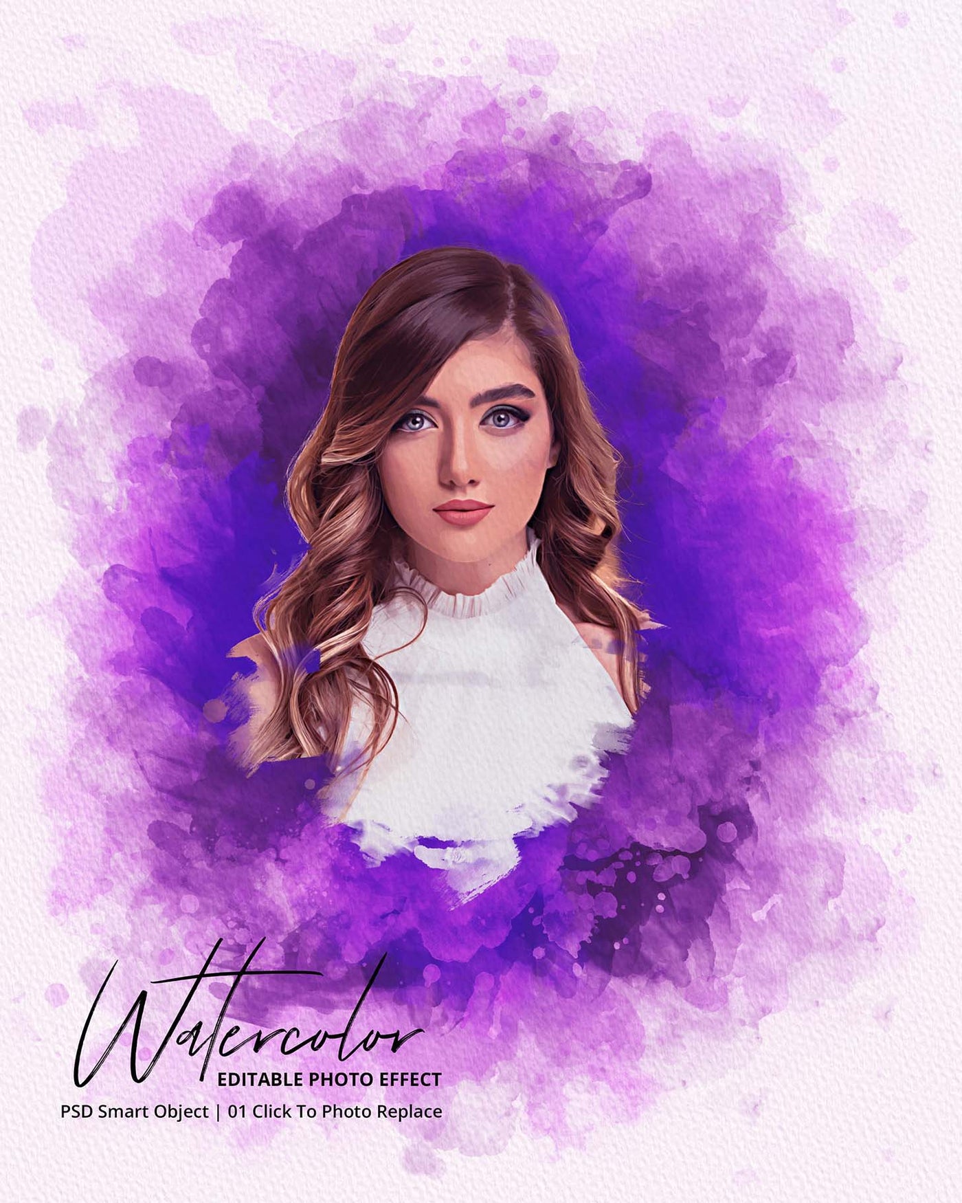 The Portrait Watercolor Photo Effects Bundle - Artixty