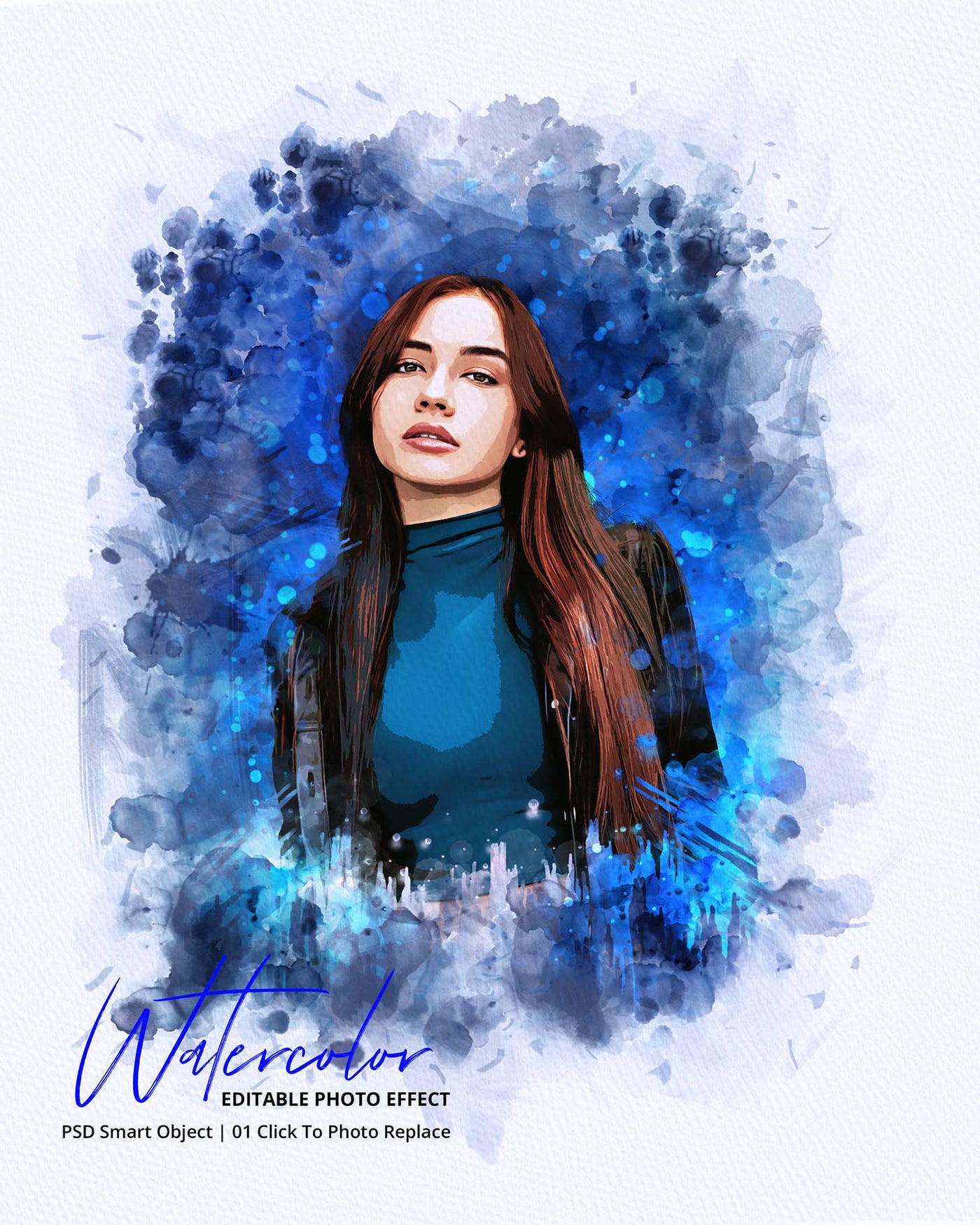 The Portrait Watercolor Photo Effects Bundle - Artixty