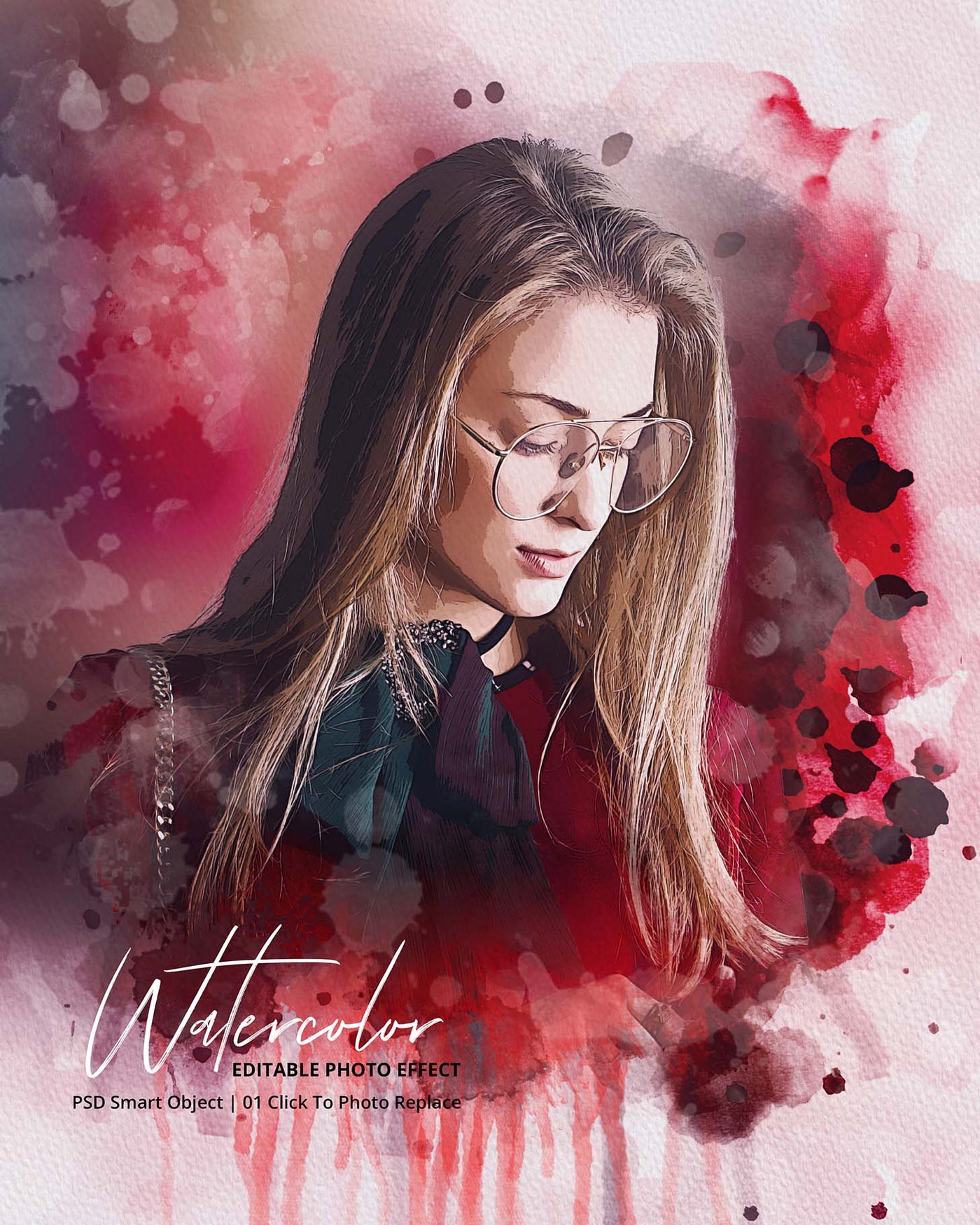 The Portrait Watercolor Photo Effects Bundle - Artixty
