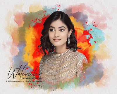 The Massive Watercolor Effect Photo Templates Bundle - Artixty