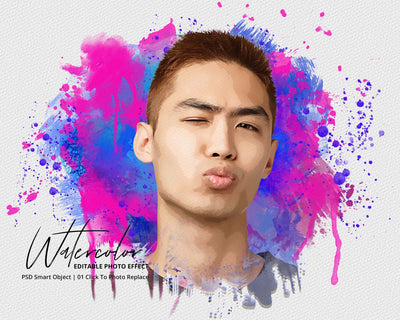 The Massive Watercolor Effect Photo Templates Bundle - Artixty