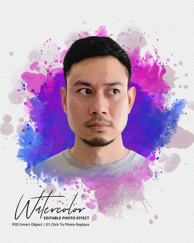 The Massive Watercolor Effect Photo Templates Bundle - Artixty