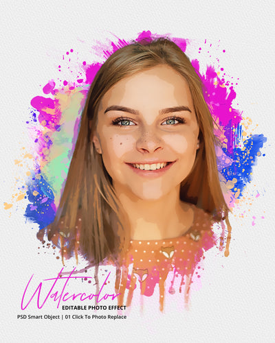 The Massive Watercolor Effect Photo Templates Bundle - Artixty