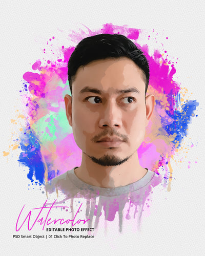 The Massive Watercolor Effect Photo Templates Bundle - Artixty