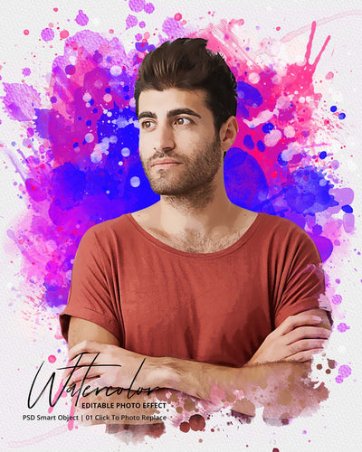 The Massive Watercolor Effect Photo Templates Bundle - Artixty