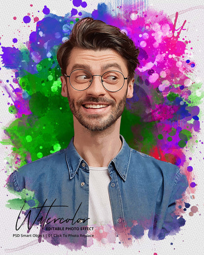 The Massive Watercolor Effect Photo Templates Bundle - Artixty