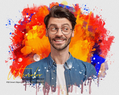 The Massive Watercolor Effect Photo Templates Bundle - Artixty
