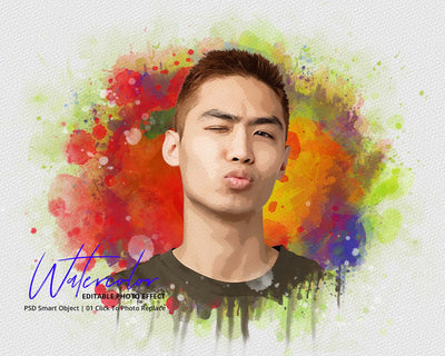 The Massive Watercolor Effect Photo Templates Bundle - Artixty