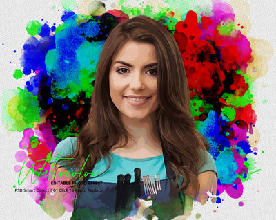 The Massive Watercolor Effect Photo Templates Bundle - Artixty