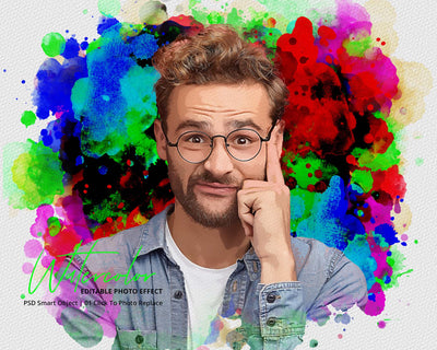 The Massive Watercolor Effect Photo Templates Bundle - Artixty