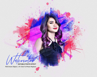 The Massive Watercolor Effect Photo Templates Bundle - Artixty
