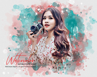 The Massive Watercolor Effect Photo Templates Bundle - Artixty