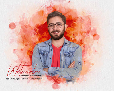 The Portrait Watercolor Photo Effects Bundle - Artixty