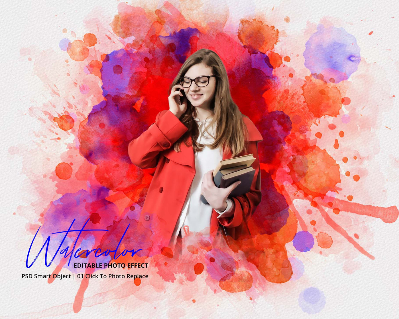 The Portrait Watercolor Photo Effects Bundle - Artixty