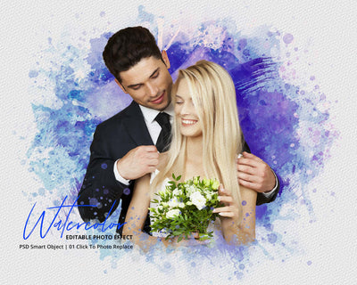 The Portrait Watercolor Photo Effects Bundle - Artixty