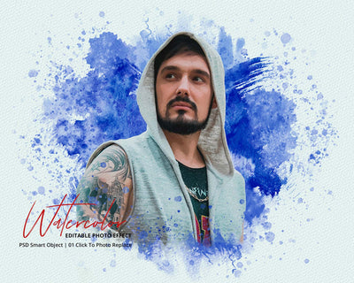 The Portrait Watercolor Photo Effects Bundle - Artixty