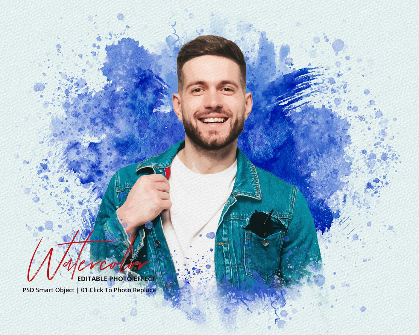 The Portrait Watercolor Photo Effects Bundle - Artixty